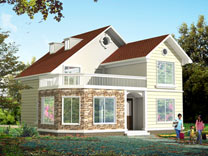 二層帶露臺及閣樓別墅設(shè)計(jì)圖紙施工圖_別墅設(shè)計(jì)圖紙,農(nóng)村房屋設(shè)計(jì)圖